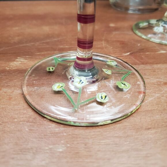 1990's Home Essentials Grapes Wine Glasses - Picture 9 of 10